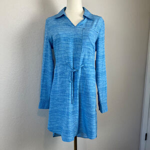 Shore To Summit Dress Womens Small Blue Performance Outdoor Hike Fishing Beach